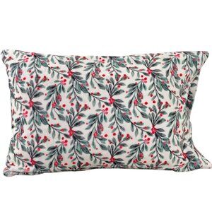 Minky Couture Christmas Pillow Case Cover Mistletoe + Berries Holiday Gift Bag